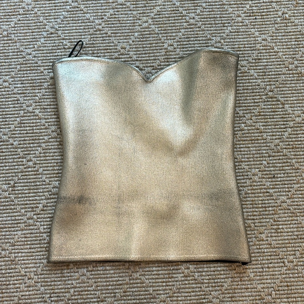 Zara Gold bustiers tube top!